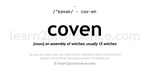 Coven pronunciation